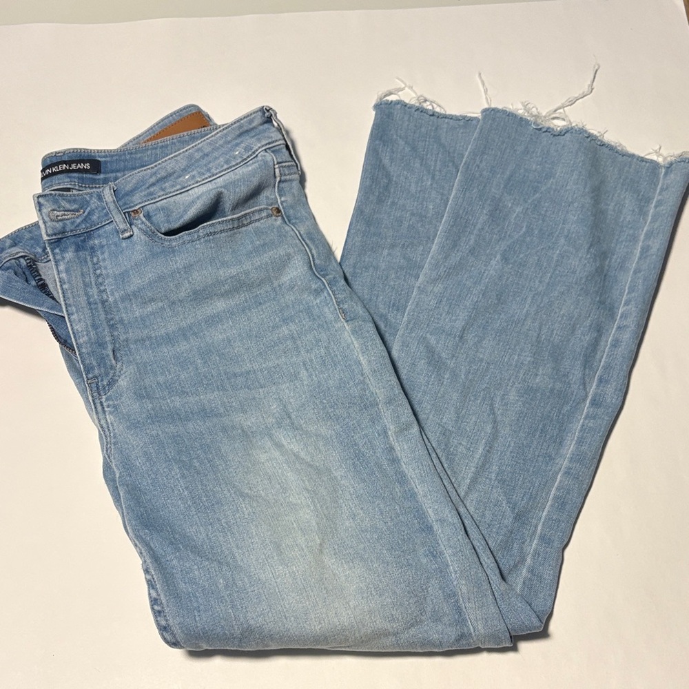 Calvin Klein Sky Blue Straight Leg Jeans